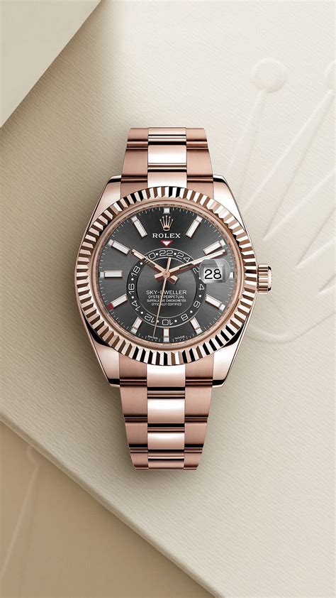 rolex sky dweller white gold|rolex sky dweller everose gold.